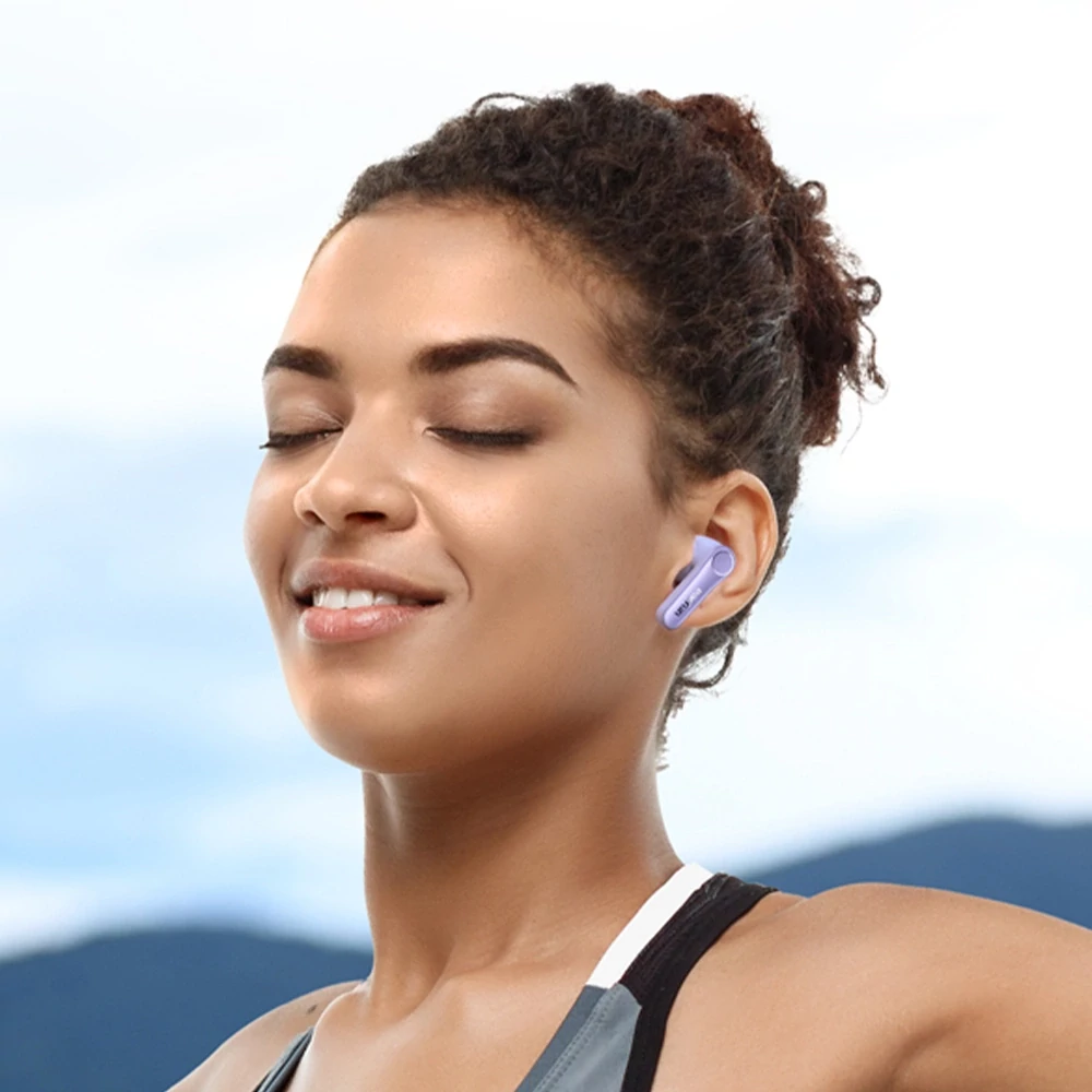 EarFun Air Pro 4 teljesen vezeték nélküli fülhallgató zajszűréssel, 6 beépített mikrofonnal, 52 órás lejátszási idővel - Lila TW600-V