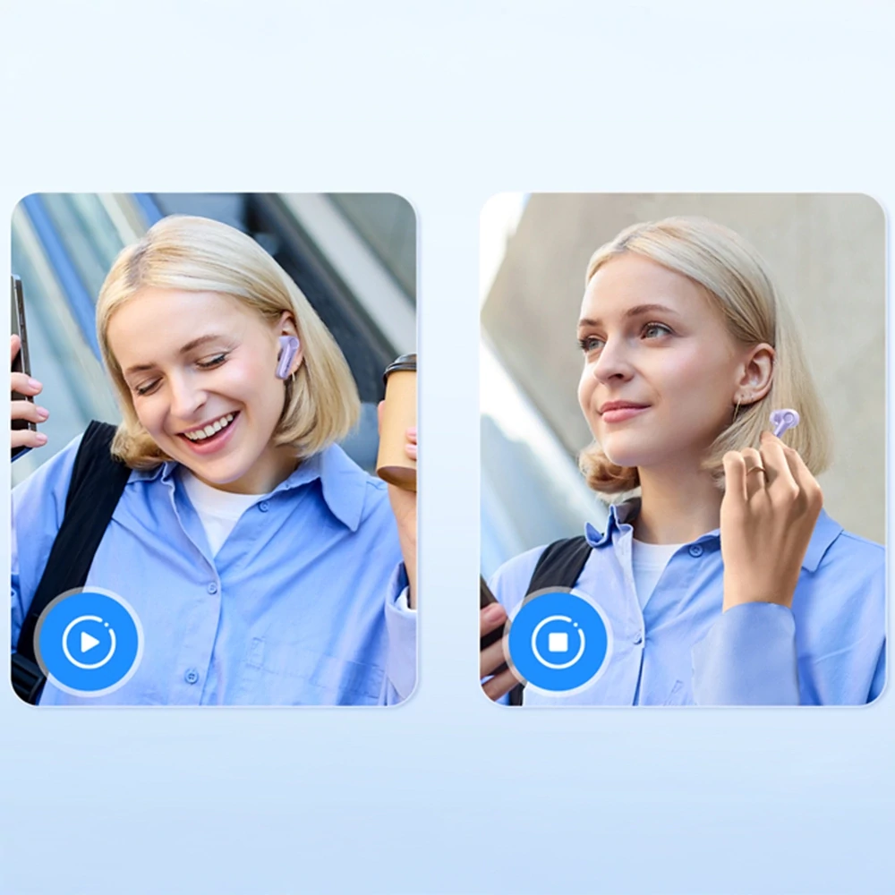 EarFun Air Pro 4 teljesen vezeték nélküli fülhallgató zajszűréssel, 6 beépített mikrofonnal, 52 órás lejátszási idővel - Lila TW600-V