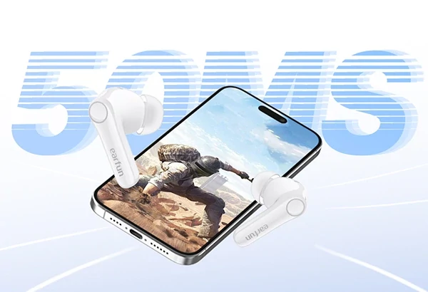 EarFun Air Pro 4+ AI fordítós vezeték nélküli fülhallgató, adaptív zajszűréssel és dupla hangszórókkal, IP55, BT6.0 - Fehér (TW700W)