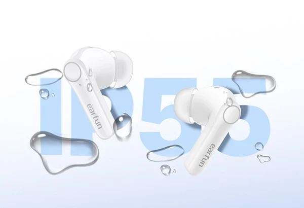EarFun Air Pro 4+ AI fordítós vezeték nélküli fülhallgató, adaptív zajszűréssel és dupla hangszórókkal, IP55, BT6.0 - Fehér (TW700W)